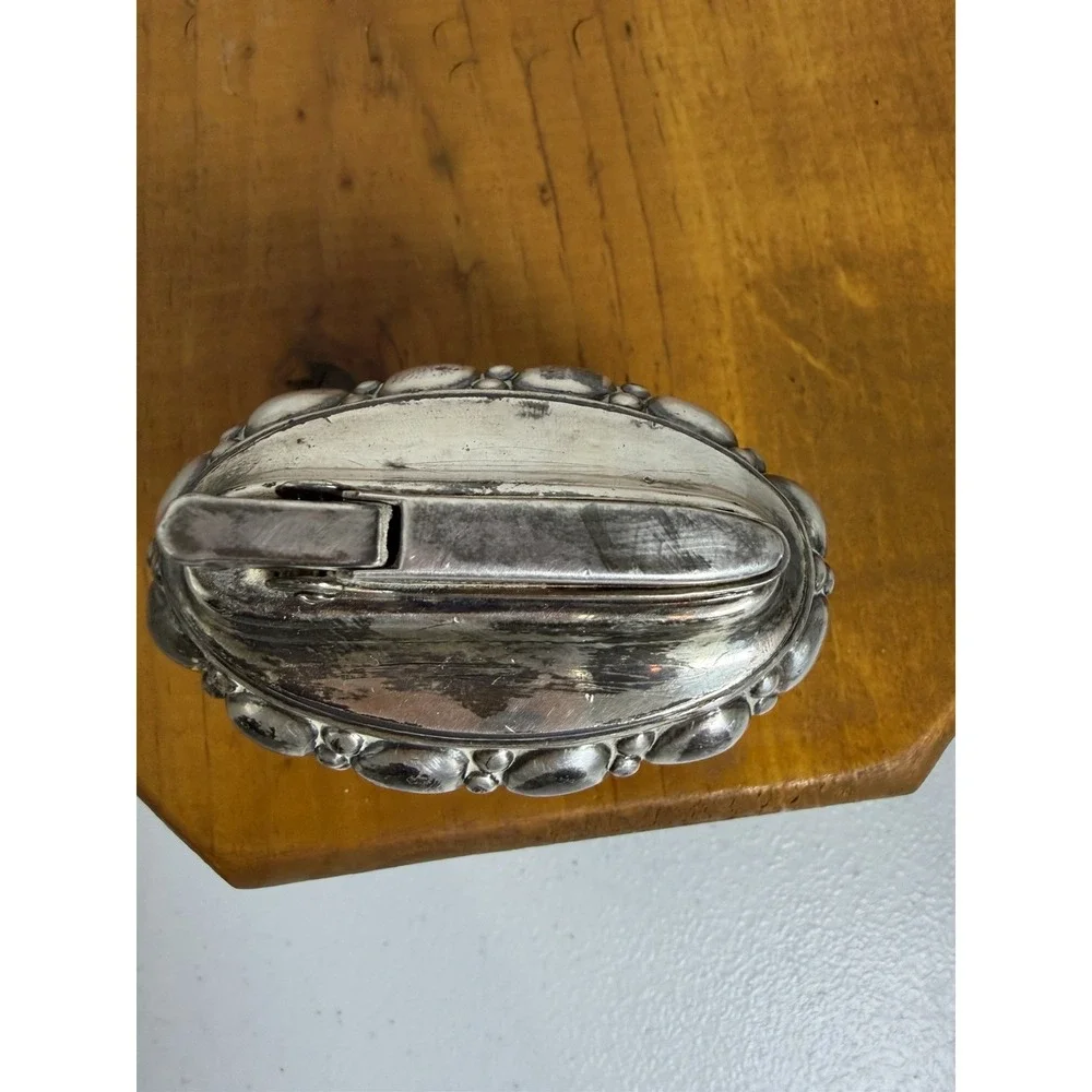 Ronson Crown Vintage Tabletop Lighter Silver Plate Style‎ Mid Century Untested